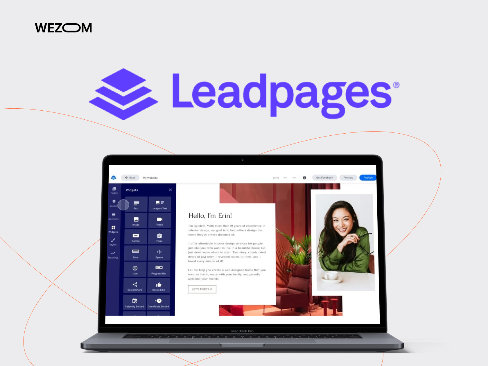 Leadpages example of Sales Funnel Organization