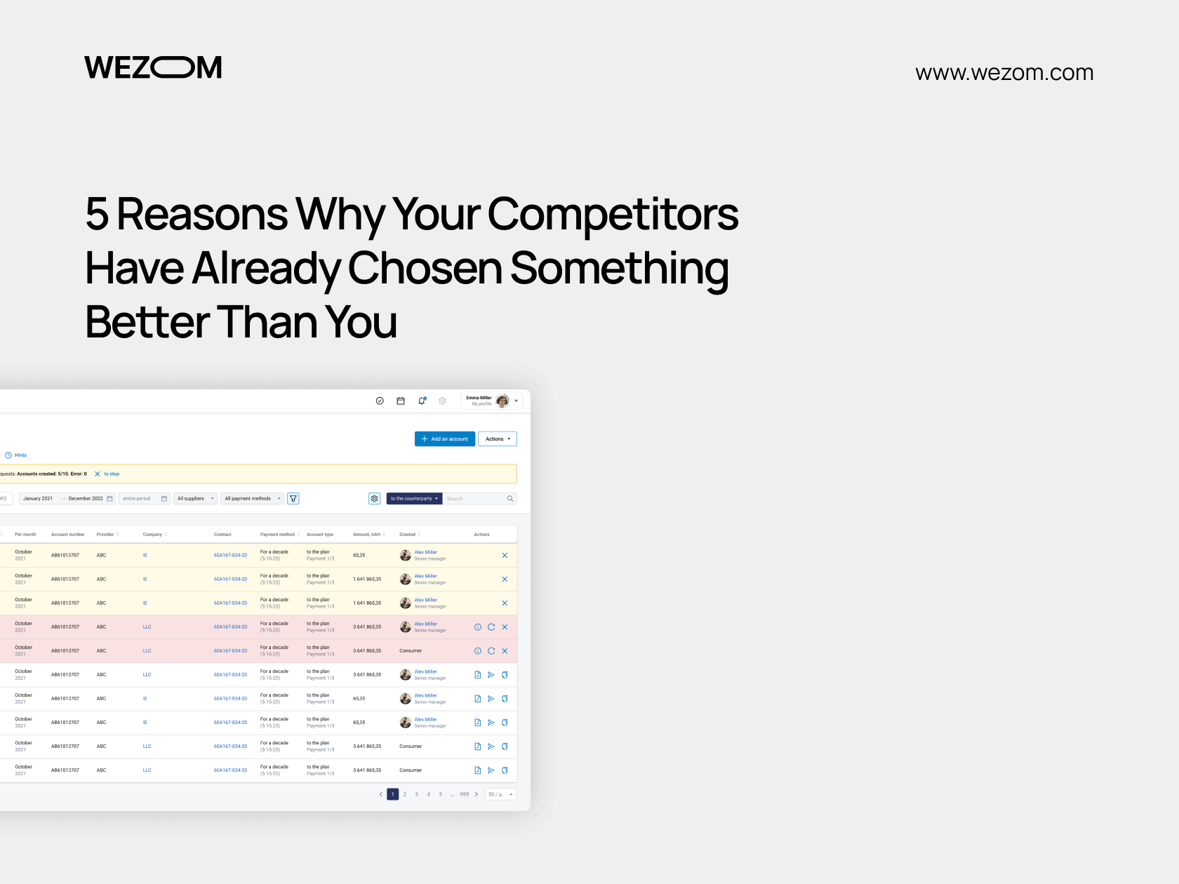 Reasons Why Your Competitors Have Already Chosen Something Better Than You