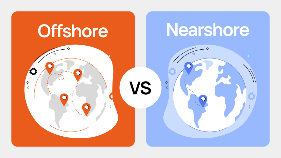 Offshore vs Nearshore Outsourcing