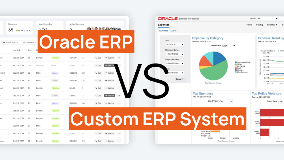 oracle erp Oracle ERP VS Custom ERP System