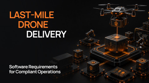 Last-Mile Drone Delivery: Software Requirements for Compliant Operations