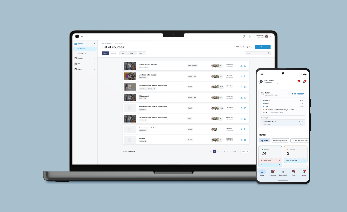 Cross-platform LMS App for Oil & Gas Company