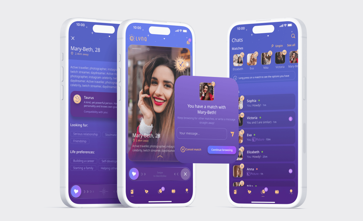 LYNQ: Zodiac Dating App with Gamified Matches