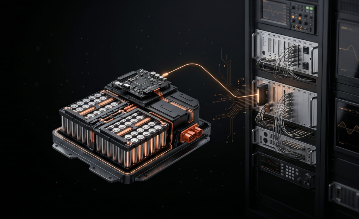 Power HIL Test Stand for EV Battery Systems