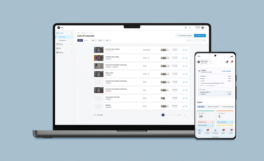 Cross-platform LMS App for Oil & Gas Company