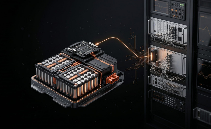 Power HIL Test Stand for EV Battery Systems