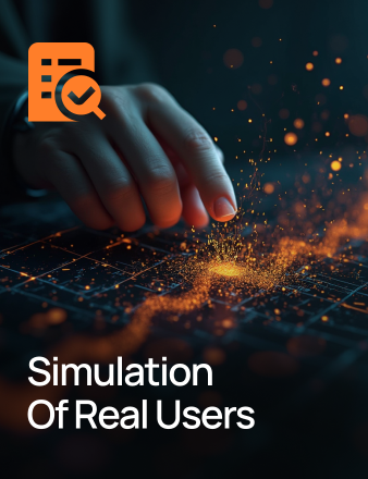 Simulation of real users